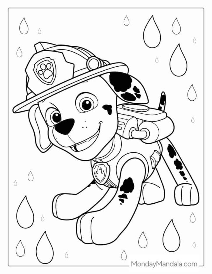 Printable Colouring Pages Paw Patrol