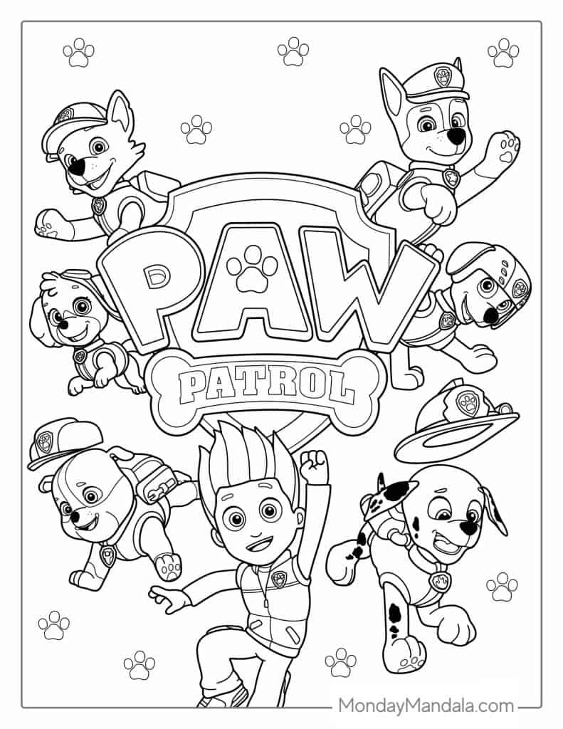 58 Paw Patrol Coloring Pages (Free Pdf Printables) throughout Paw Patrol Printable Colouring Pages