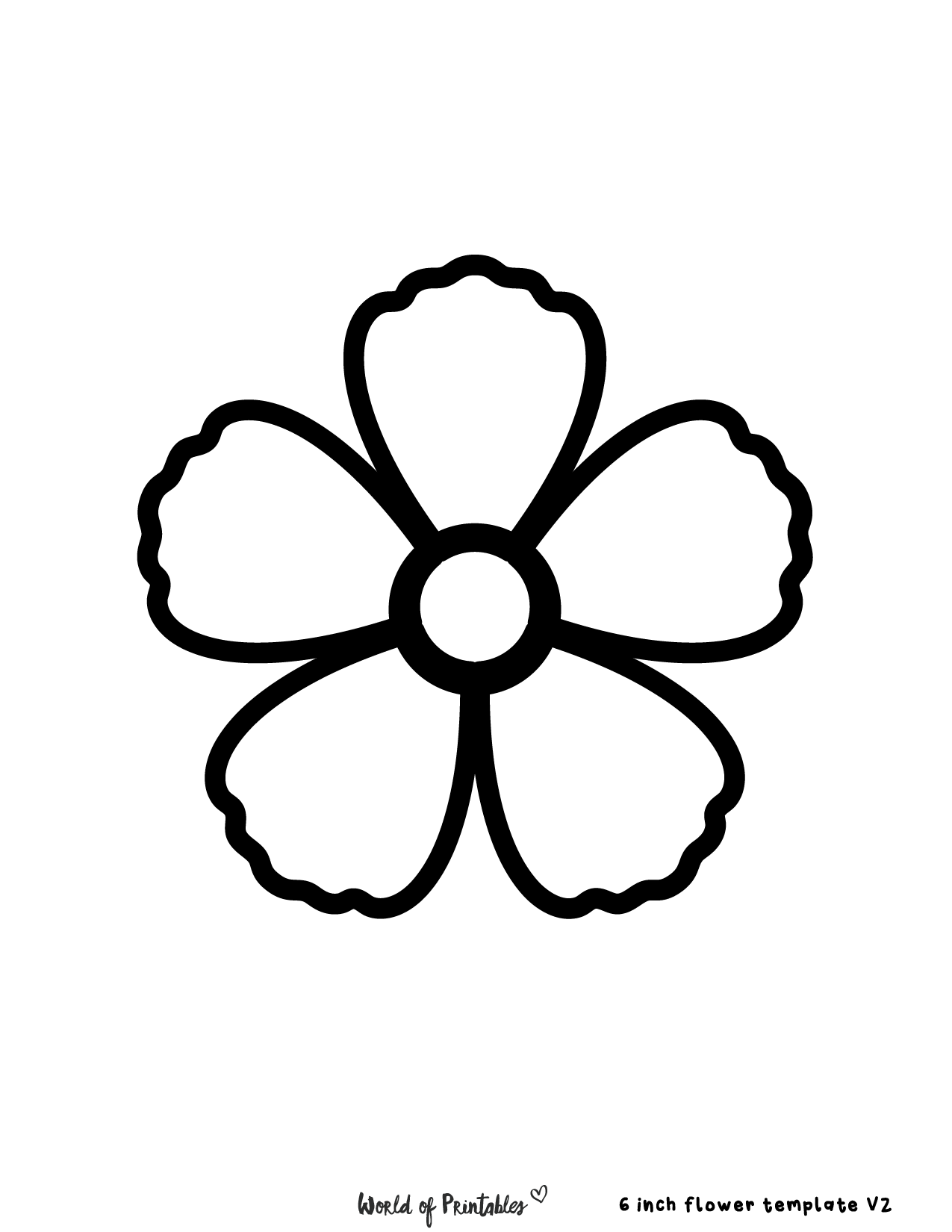 60 Best Free Flower Templates - World Of Printables in Free Printable Flower Template