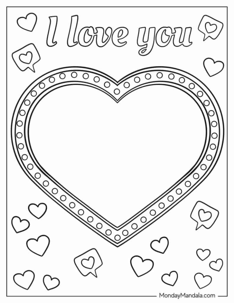 60 Heart Coloring Pages (Free Pdf Printables) with Printable Heart PicturesColor