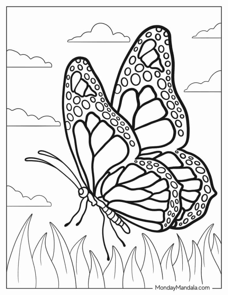 62 Butterfly Coloring Pages (Free Pdf Printables) for Printable Butterfly Coloring Sheets