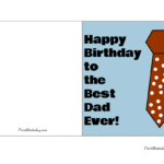 65 Cute Free Printable Birthday Cards For Everyone intended for Printable Birthday Cards Free Black And White Dad 42