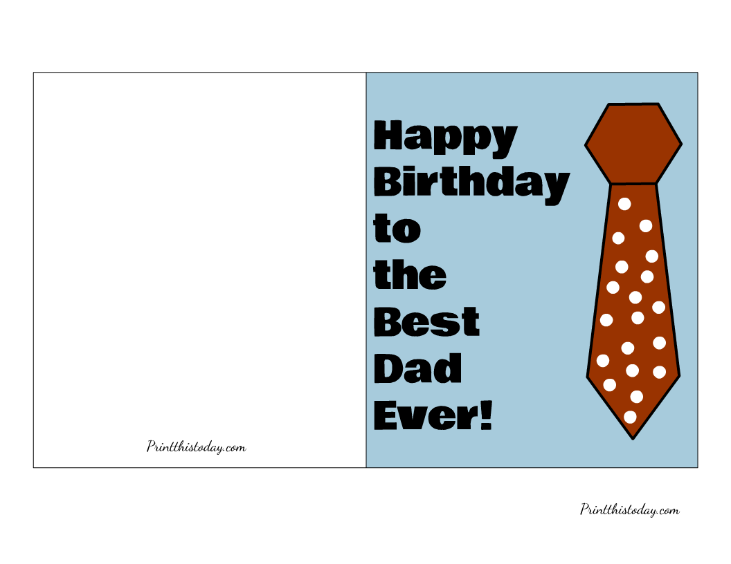 65 Cute Free Printable Birthday Cards For Everyone intended for Printable Birthday Cards Free Black And White Dad 42