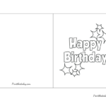 65 Cute Free Printable Birthday Cards For Everyone Throughout Printable Birthday Cards Free Black And White Dad 42