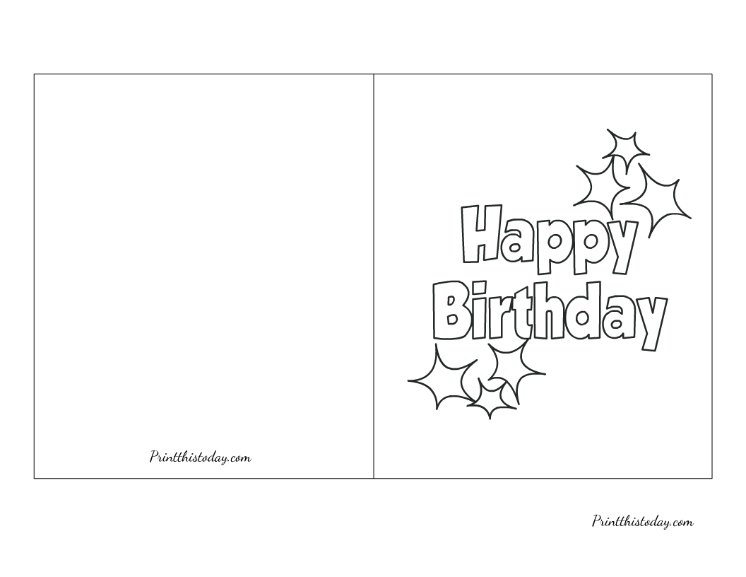 65 Cute Free Printable Birthday Cards For Everyone throughout Printable Birthday Cards Free Black And White Dad 42