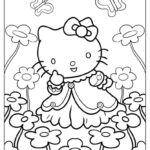 68 Hello Kitty Coloring Pages (Free Pdf Printables) Throughout Free Coloring Hello Kitty Printable