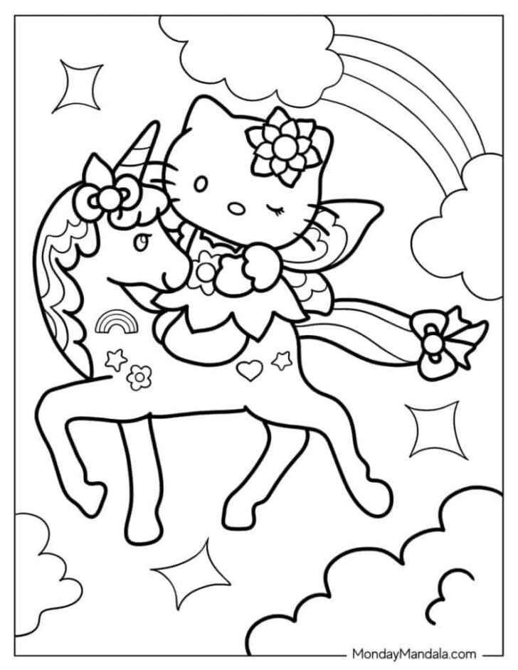 Hello Kitty Coloring Sheets Free Printable