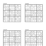 72 Free Printable Sudoku Puzzles | Saturdaygift Pertaining To Free Printable Sudoku Puzzles