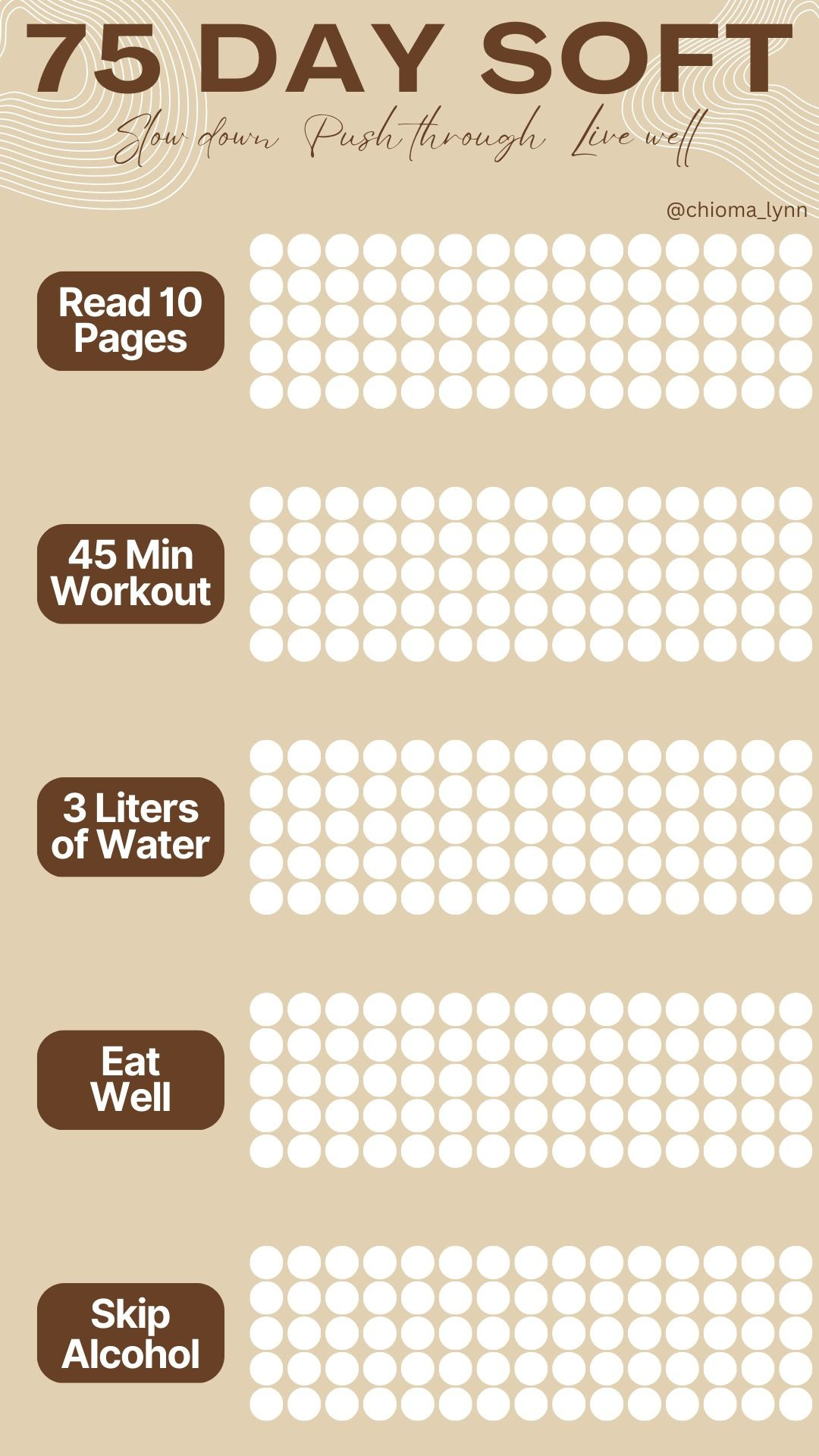 75 Day Soft Challenge for 75 Soft Challenge Printable Free