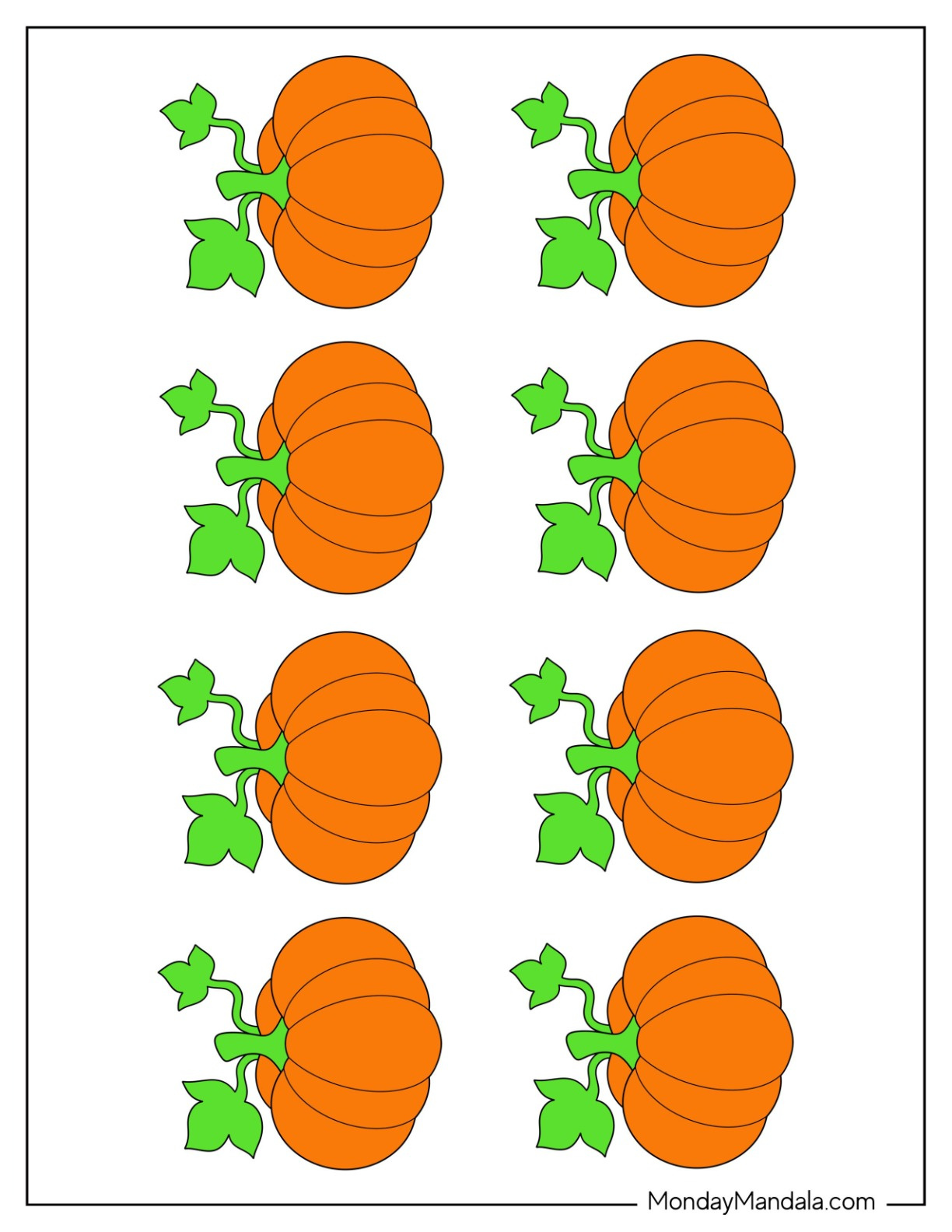 76 Pumpkin Templates (Free Pdf Printables) inside Free Printable Pumpkin Template