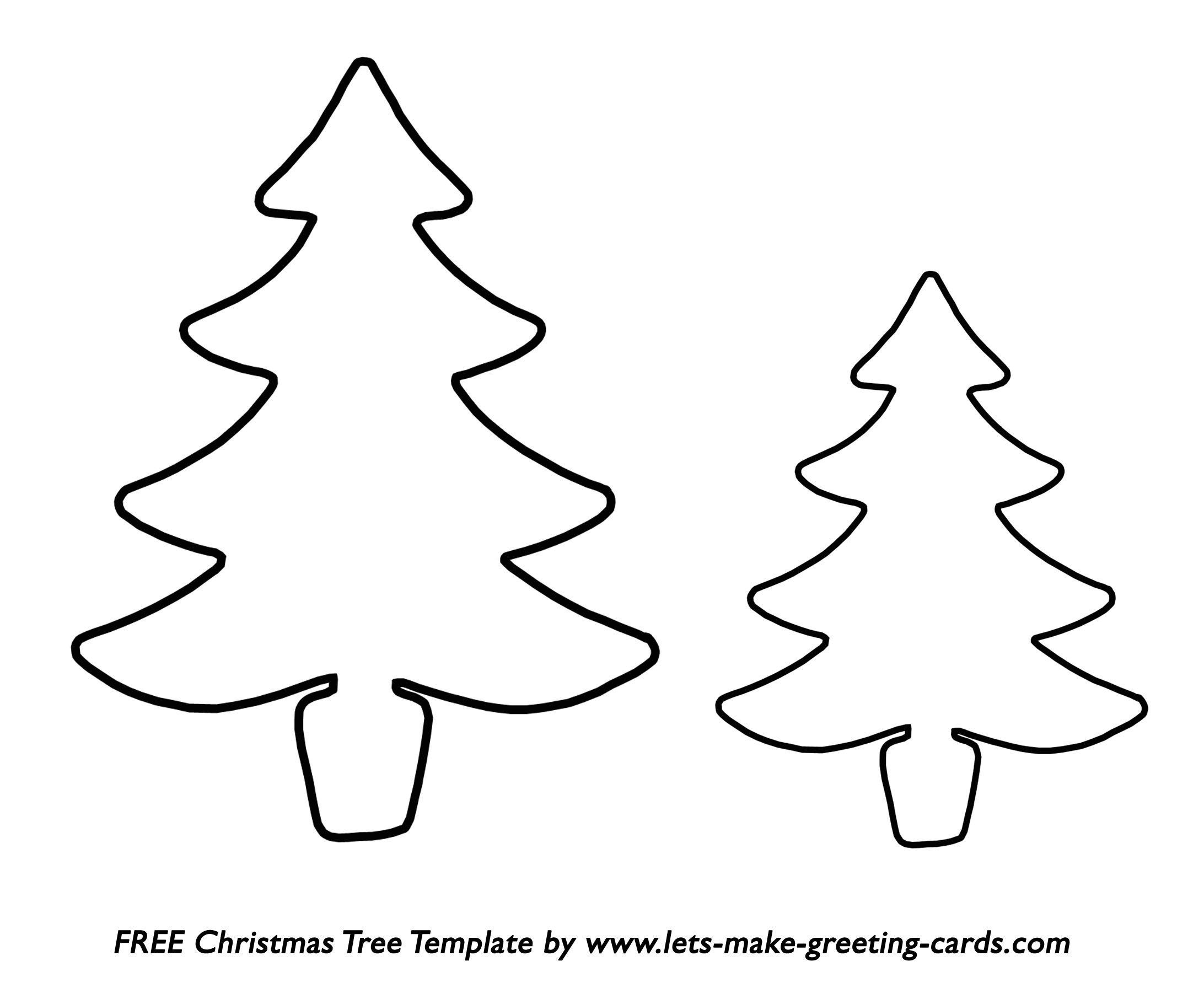 8 Free Christmas Tree Templates regarding Xmas Tree Templates Printable