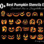 850+ Free Printable Halloween Pumpkin Carving Stencils, Patterns For Printable Designs For Pumpkins