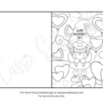 93 Cutest Printable Valentine'S Day Cards To Color   Cassie Smallwood Pertaining To Foldable Printable Valentines Day CardsColor