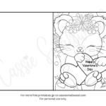 93 Cutest Printable Valentine'S Day Cards To Color   Cassie Smallwood With Foldable Printable Valentines Day Cardscolor