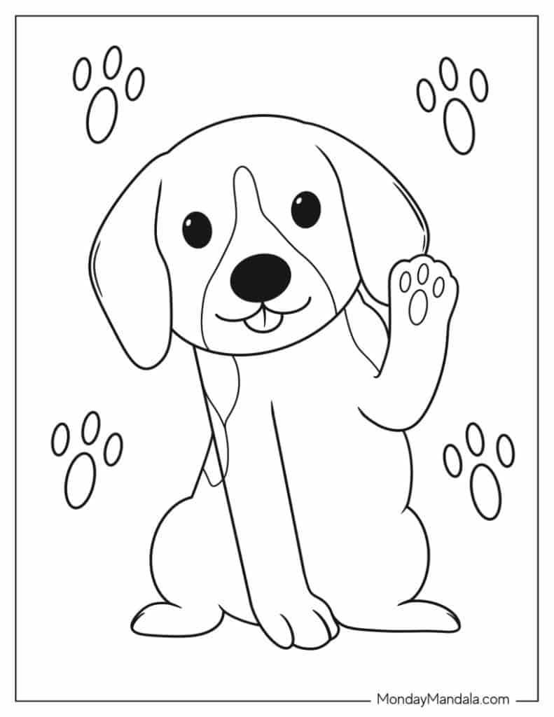 97 Dog Coloring Pages (Free Pdf Printables) in Printable Coloring Pictures Of Dogs