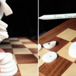 A 3D Printable Chess King That Collapses At Checkmate Within Kind That Collapses When Oppoment Wins 3D Printable