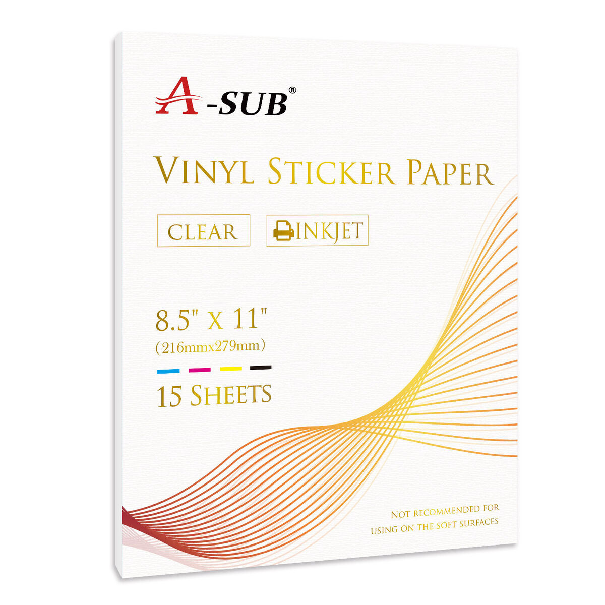 A-Sub Druckbar Klar Vinyl Aufkleber Papier Wasserdicht Tintenstrahl Transparent pertaining to Printable Clear Sticker Paper