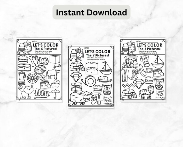 Printable Alphabet PicturesColor