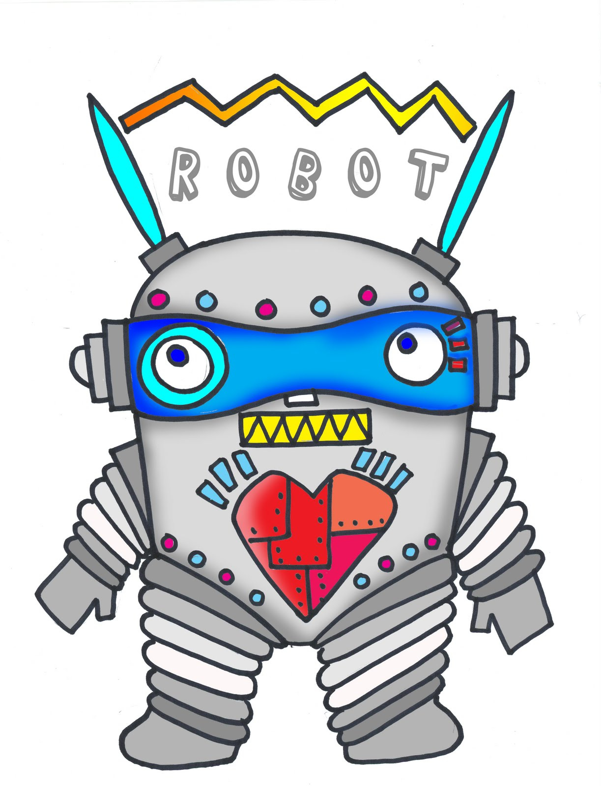 Alphabetty Monster: Free Robot Monster Printable! intended for Free Printable Monster Robot