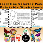 Argentina Coloring Page For Kids To Read, Color, And Learn In Printable Info For Elementary Students On Argentina