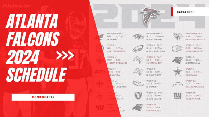 Printable Atlanta Falcons Schedule 2024