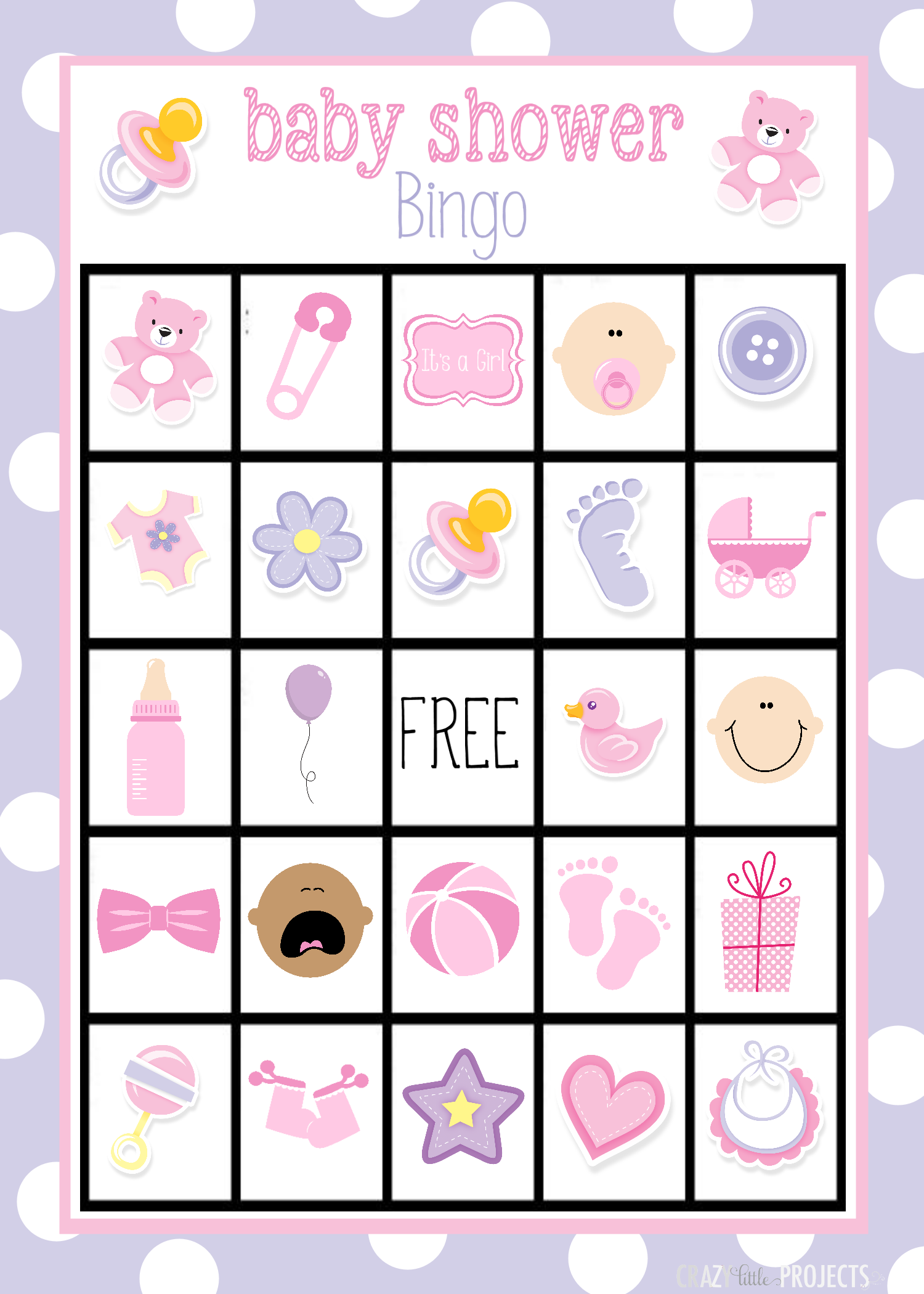 Baby Shower Bingo Cards with regard to Baby Shower Bingo Printable