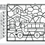 Back To School Colornumber Free Printable   Persia Lou For Printable Color By Numbers