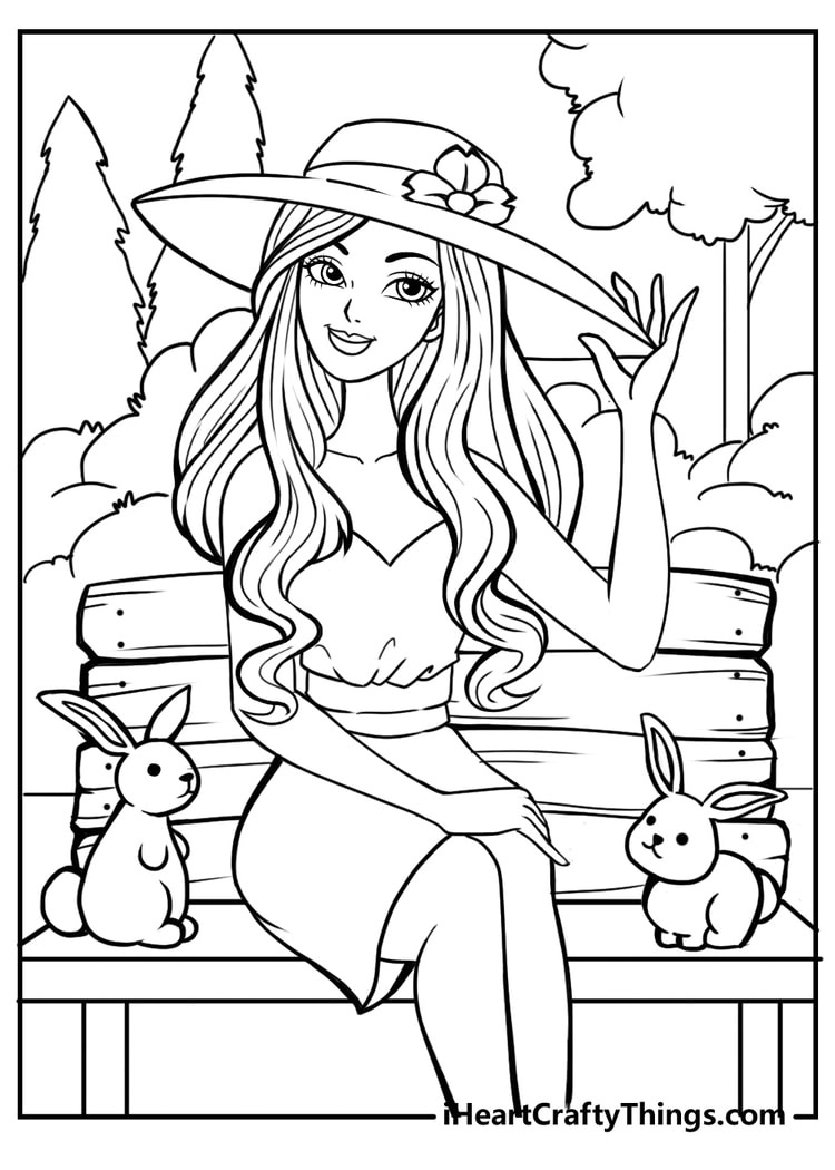 Barbie Coloring Pages (100% Free Printables) inside Barbie Printable Coloring Sheets