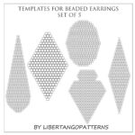 Bead Template Beading Graph Blank Template Paper Graph Pattern With Printable Triangle Beading Graph Paper