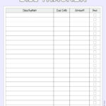 Bill Organizer Template   39 Cute & Free Printable Bill Trackers Intended For Free Printable Monthly Bill Payment Log