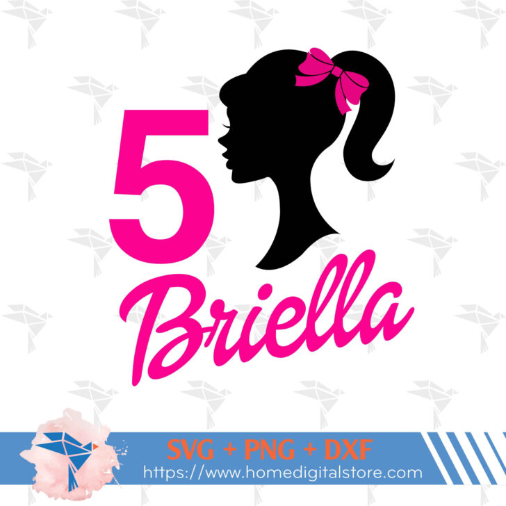 Silhouette Free Printable Editable Girls Birthday Gift Tags Svg File