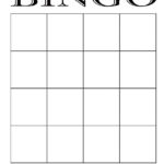 Blank Bingo 4X4   Coolest Free Printables Throughout Blank Bingo Card Printable