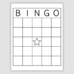 Blank Bingo Card Template, Prints 1, 2, 4, 6, And 9 Per Page Pertaining To Blank Bingo Cards Printable