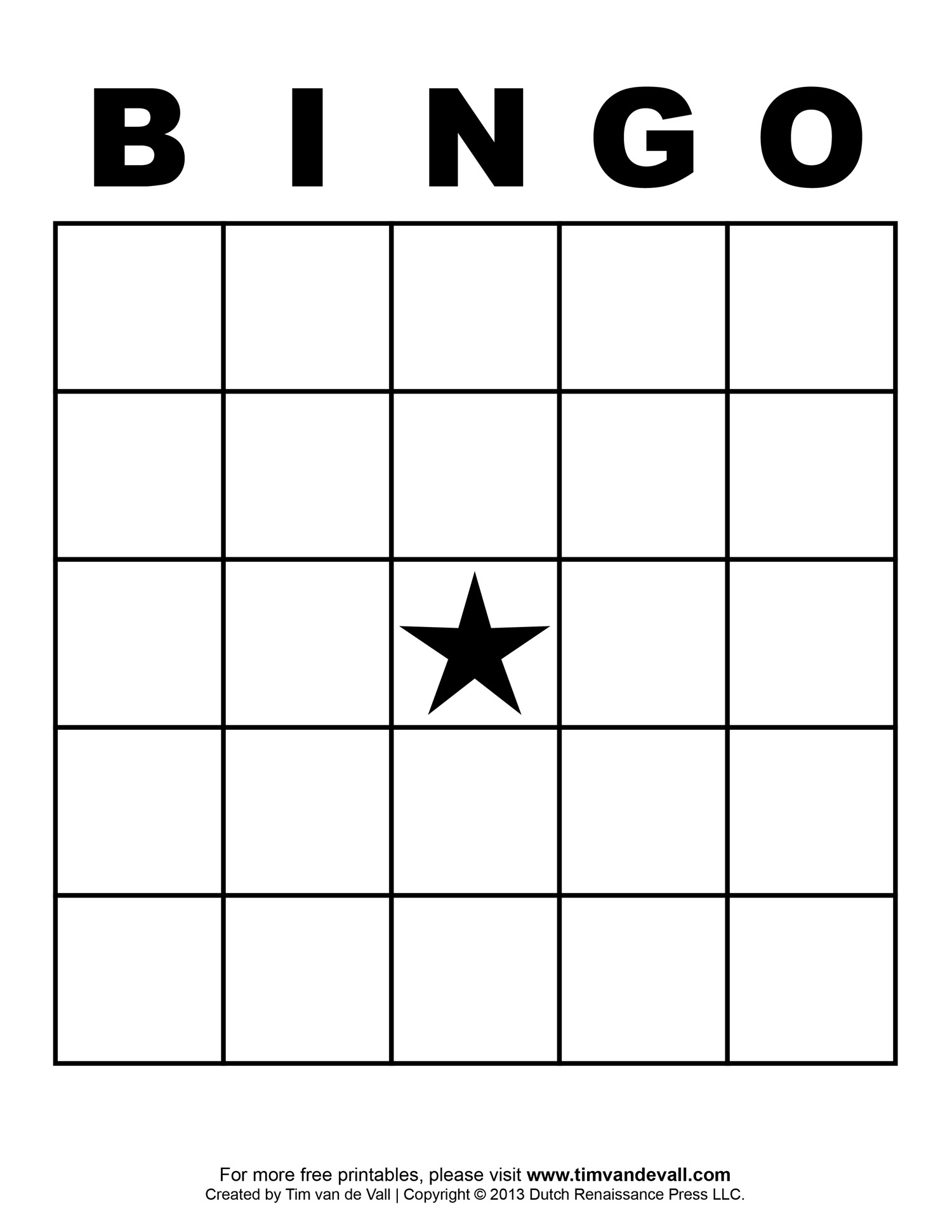 Blank Bingo Template - Tim&amp;#039;S Printables for Free Bingo Board Printable