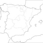 Blank Map Of Spain   Plain Map Of Spain (Southern Europe   Europe) Inside Printable Outline Map Spain Portugal