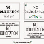 Blogger In No Solicitors Sign Printable