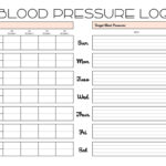 Blood Pressure Logs   25 Free Printables | Printabulls Inside Blood Pressure Log Free Printable