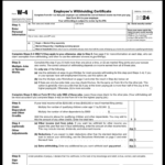 Boost Your Efficiency With W 4 2024 Printable: Save Time And Money Inside W 4 Form 2024 Printable