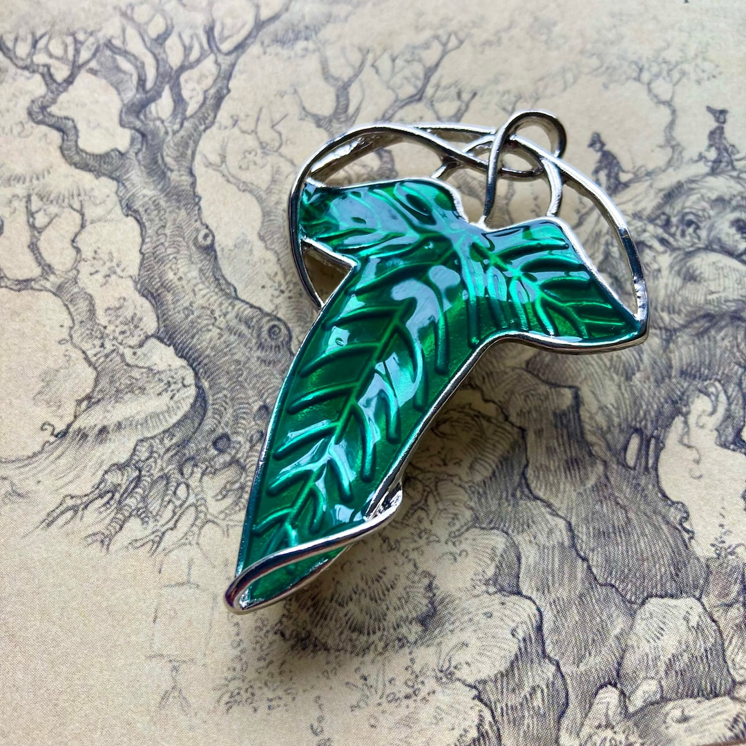 Brooch Lord Of The Rings Style Elven Leaf Of Lothlorien Cloak Pin Lotr - Etsy within Lotr Leaf Cloak Brooch Printable Template