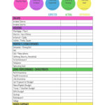 Budget Worksheet Pdf   Fill Online, Printable, Fillable, Blank Intended For Free Printable Budget Worksheet