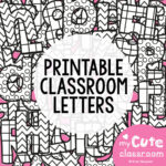 Bulletin Board Letters For The Classroom   Just Print And Display Inside Bulletin Board Letters Printable