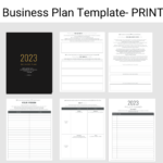 Business Plan Template  Print Version — The Best Business Planner Inside Printable Business Plan Template