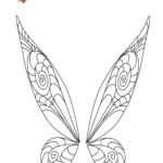 Buy Fairy Wing Template Digital File Only Online In India   Etsy Within Printable Tinkerbell Without Wings