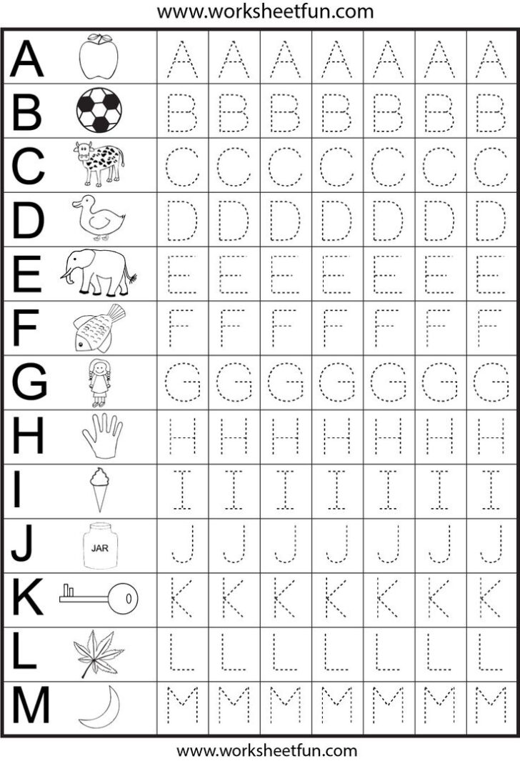 Free Printable Preschool Worksheets Tracing Letters