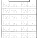 Carson Sadie Levi Rolan Madelyn Name Tracing Sheet Throughout Free Printable Name Tracing