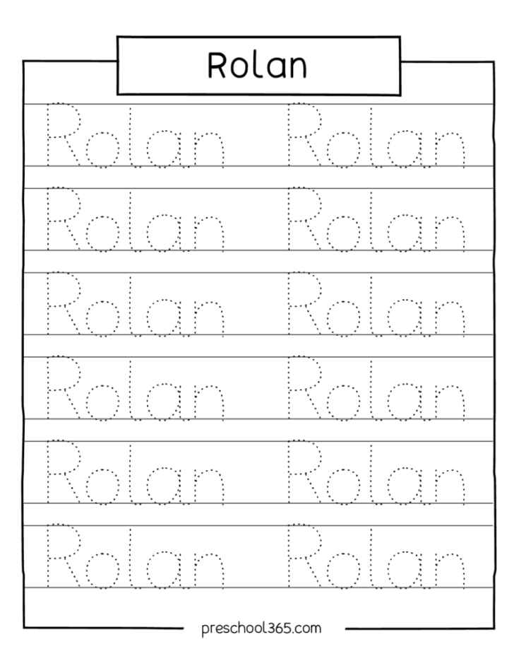 Free Printable Name Tracing