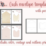 Cash Envelope With Pocket, Money Envelope Template Svg, Cricut Pertaining To Printable Budget Envelope Template Shabby Chic