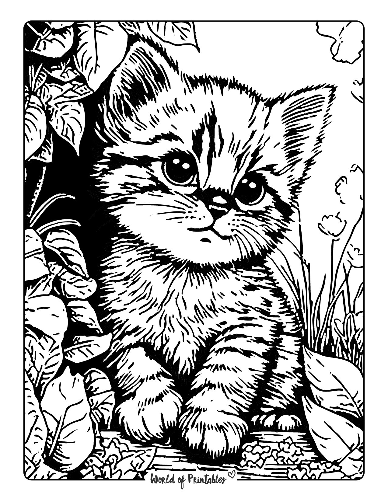 Cat Coloring Pages For Kids &amp;amp; Adults - World Of Printables with regard to Printable Cat Picturescolor