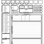 Character Sheet D&D 5E   Etsy For Printable D And D Character Sheet