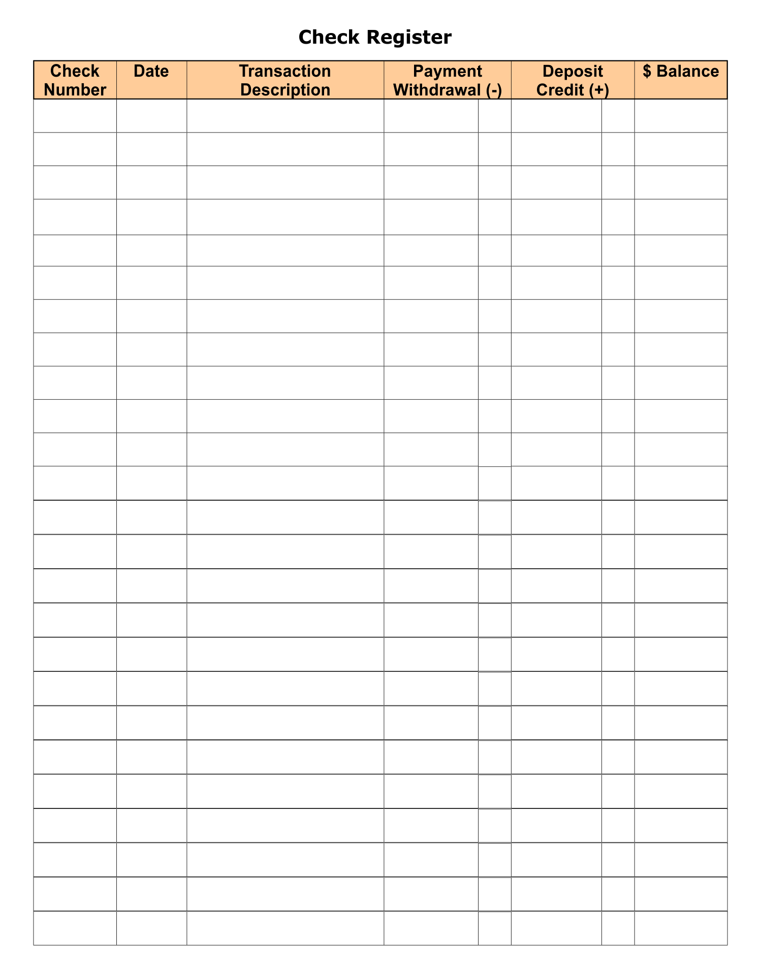 Check Register - 20 Free Pdf Printables | Printablee intended for Free Printable Check Register